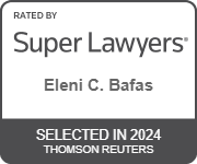 Rated by Super Lawyers | Eleni C. Bafas | Selected In 2024 | Thomson Reuters.